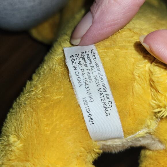 Disney Plush Floppy Baby Simba Lion King Stuffed Toy Squeeze Roar 11" Lying Read - Picture 6 of 7